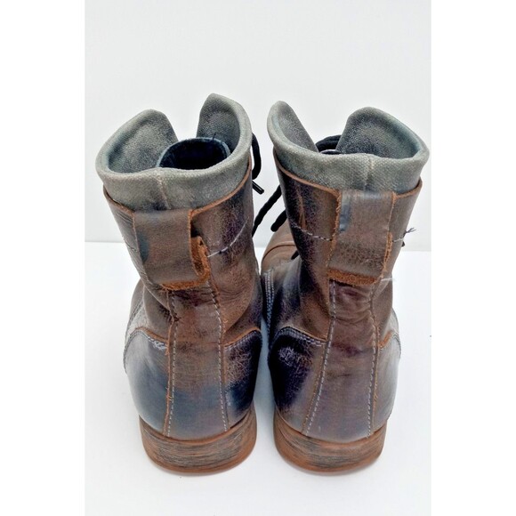 Bed Stu Protégé Combat Boot Mens sz 10 Brown Rustic Distressed Cap Toe Chukka - Picture 4 of 11